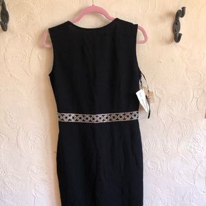 Black knit dress